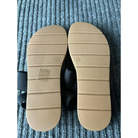 Steve Madden Sandals Womens Size 9 Black Strap - Picture 4 of 7